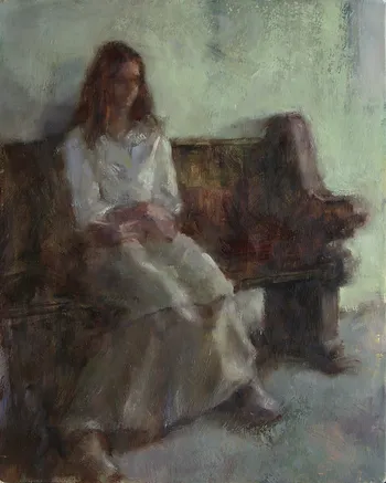 Painting Oil_Church Pew_8x10